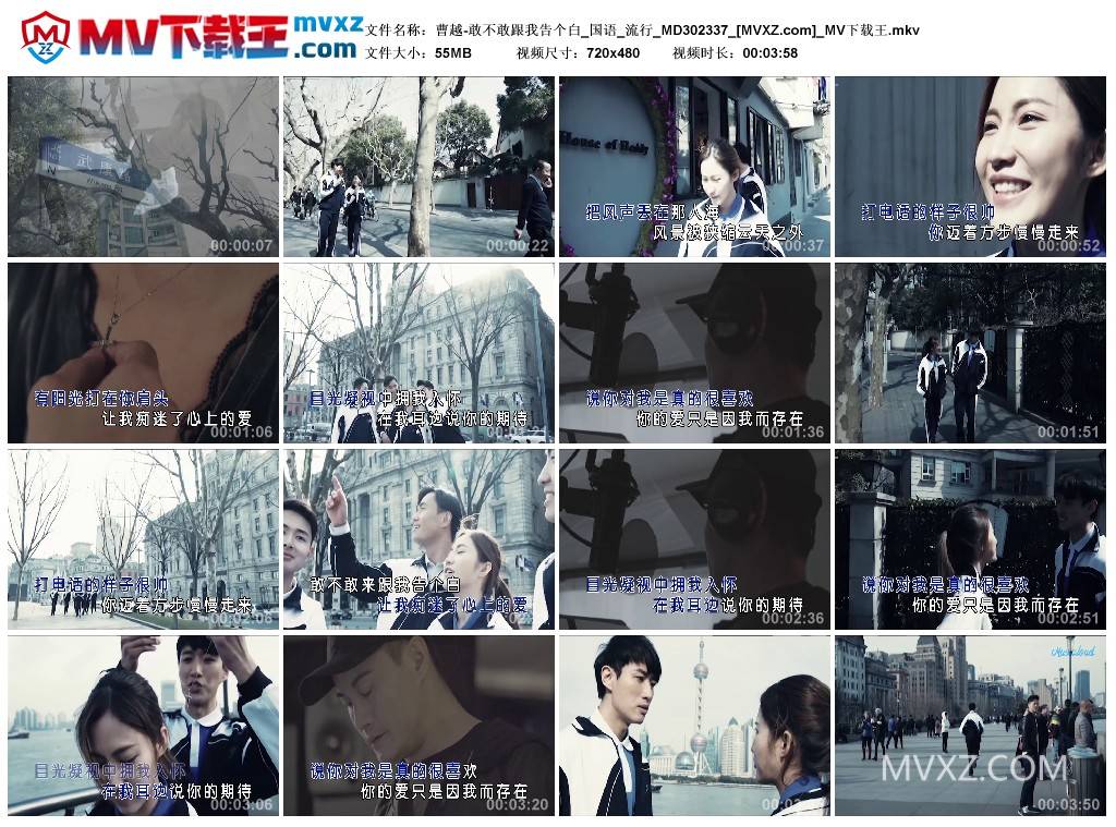 曹越-敢不敢跟我告个白_国语_流行_MD302337
